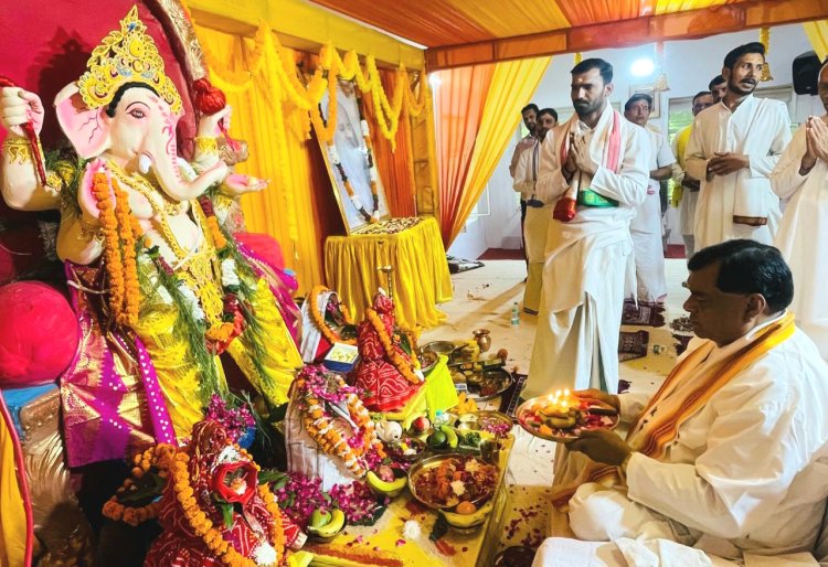 महर्षि वेद विज्ञान विद्यापीठ में मनाया गया गणेश महोत्सव