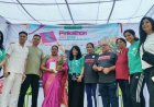 पिंकाथॉन डे 2026 में सैकड़ों महिलाओं ने लिया भाग