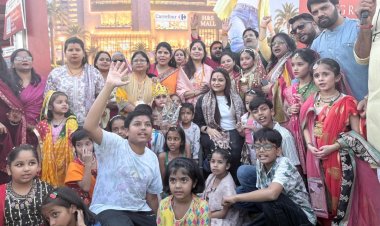 ग्रेटर नोएडा वेस्ट में 1,008 कन्याओं का पूजन कर मां महाशक्ति की आराधना, अंतरराष्ट्रीय पैरा-एथलीट स्वर्ण पदक विजेता श्वेता शर्मा रहीं उपस्थित