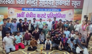 भाऊराव देवरस सरस्वती विद्या मंदिर के खिलाड़ियों ने कराटे में जीते 22 पदक