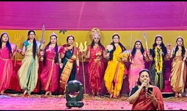 माँ दुर्गा का दिव्य प्राकट्य एवं महिषासुर वध की भव्य संगीतमय नाटिका का मंचन